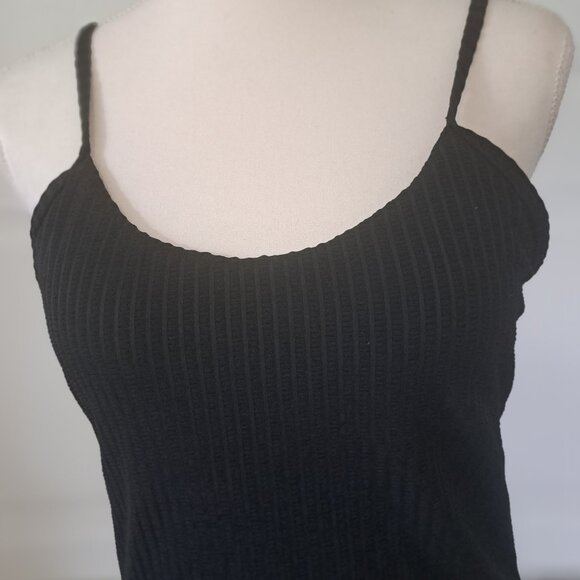 ZAful Ribbed One Piece Scoop Neck High Cut Spaghetti Strap Bathing Suit Lg NWT - Picture 2 of 9